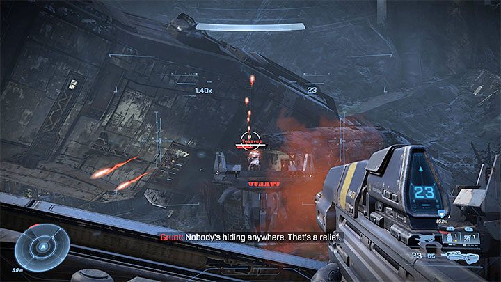 You should definitely defeat the bosses one by one and that's because each of them also has a white shield bar, in addition to the health bar - Halo Infinite: Pelican Down - walkthrough - Main missions - Halo Infinite Guide