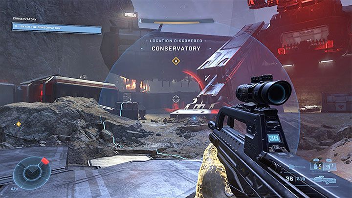 The Threat Sensor reveals the position of nearby enemies - Halo Infinite: Invisible enemies - how to eliminate? - FAQ - Halo Infinite Guide