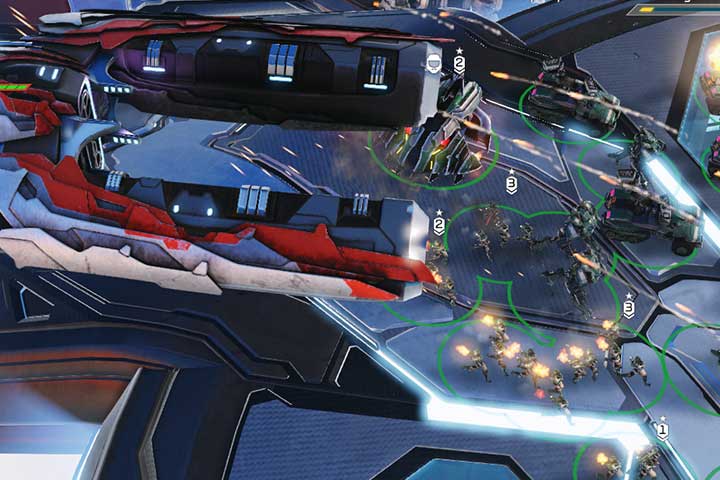 A group of wolverines will quickly deal with enemy transporters. - Mission 5 - The Cartographer | Campaign - Campaign - Halo Wars 2 Game Guide