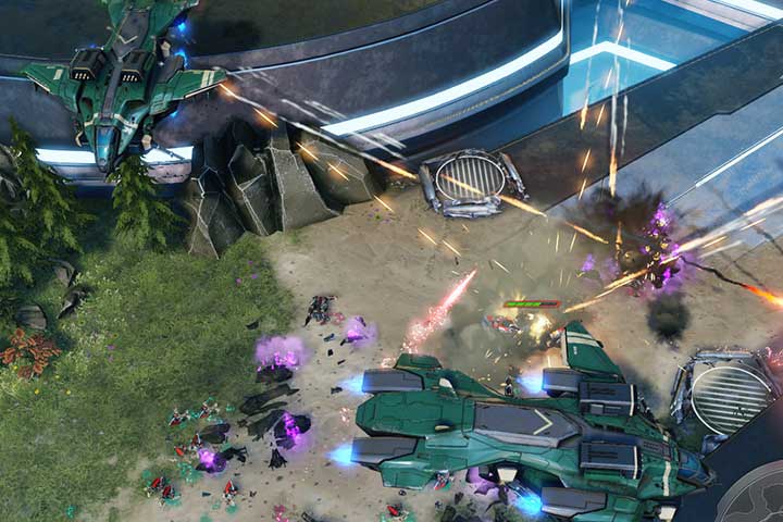 The Pelicans will handle weaker enemies, and damage heavy vehicles for your land forces. They will move around for some time. - Mission 12 - Last Stand | Campaign - Campaign - Halo Wars 2 Game Guide