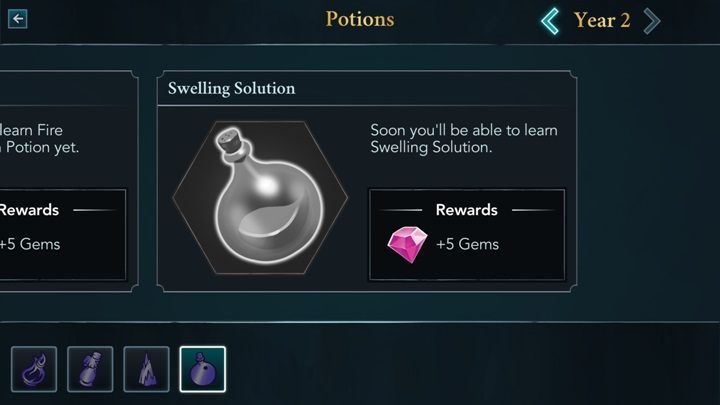 Fire-Breathing Potion - a potion that can cause harm in the wrong hands - Year 2 in Harry Potter The Hogwarts Mystery - Studying in Harry Potter The Hogwarts Mystery - Harry Potter: The Hogwarts Mystery Game Guide