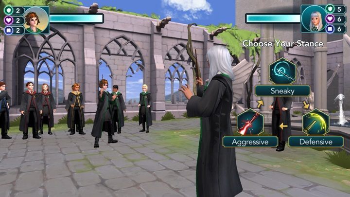 There are 3 types of attacks - How to win a duel in Harry Potter The Hogwarts Mystery? - Basic tips - Harry Potter: The Hogwarts Mystery Game Guide