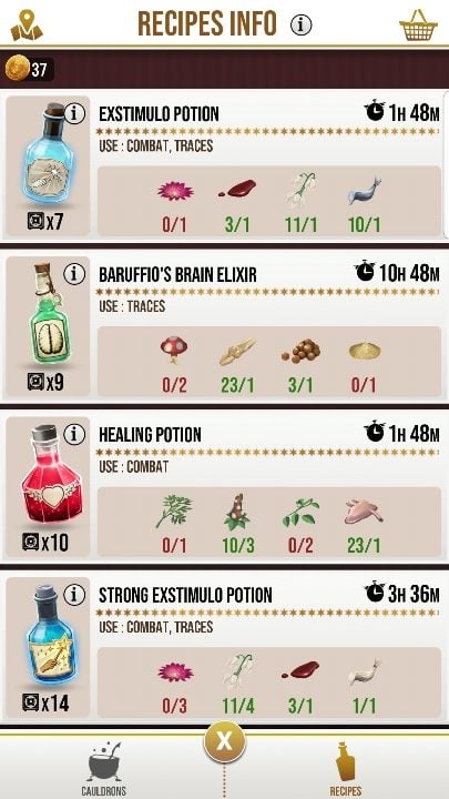 1 - Potions in Harry Potter Wizards Unite? - Basics - Harry Potter Wizards Unite Guide