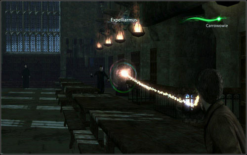 The fights isn't much different from any other ones, apart from the fact that the enemies are now much more resistant - Walkthrough - A Problem of Security - Harry Potter and the Deathly Hallows Part 2 - Game Guide and Walkthrough