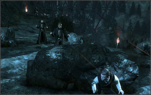 Move further and Neville will eventually tell you that enemies are attacking from behind - Walkthrough - A Job to Do - Harry Potter and the Deathly Hallows Part 2 - Game Guide and Walkthrough