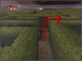 Now go straight ahead and then go to the first path on the right - Harry Potter and the Goblet of Fire: Triwizard task 3 - The maze - Harry Potter and the Goblet of Fire: Walkthrough - Harry Potter and the Goblet of Fire Game Guide & Walkthrough