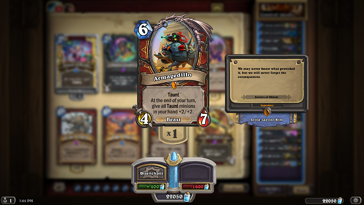 Armagedillo is one of the unique Legendary Warrior cards - Warrior after nerf | Recommended deck of cards - Saviors of Uldum - Saviors of Uldum - Hearthstone: Heroes of Warcraft Game Guide