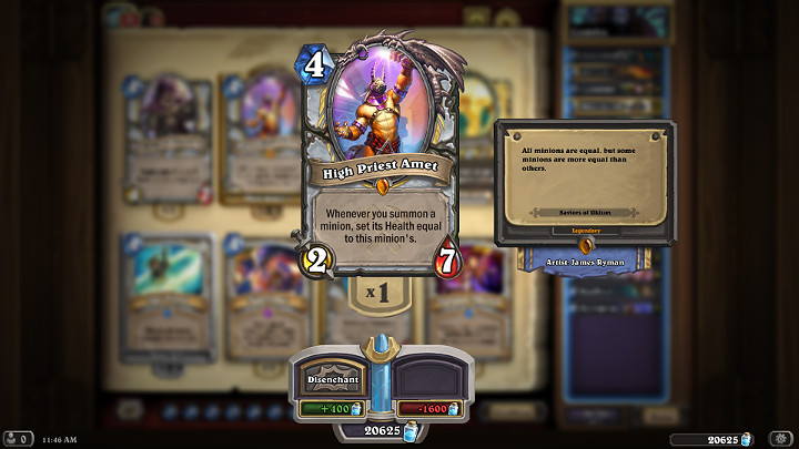 High Priest Amet is a unique Legendary character available for the Priest - Priest after nerf | Recommended deck of cards - Saviors of Uldum - Saviors of Uldum - Hearthstone: Heroes of Warcraft Game Guide