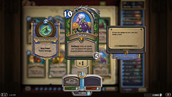 Zuljin is an additional Hero for the Hunter class that was introduced in the Rastakhans Rumble expansion - Hunter | Recommended deck of cards - Saviors of Uldum - Saviors of Uldum - Hearthstone: Heroes of Warcraft Game Guide