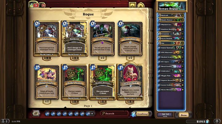 The deck shown below for the Rogue class in Hearthstone is specifically adapted to the latest expansion - Saviors of Uldum - Rogue | Recommended deck of cards - Saviors of Uldum - Saviors of Uldum - Hearthstone: Heroes of Warcraft Game Guide