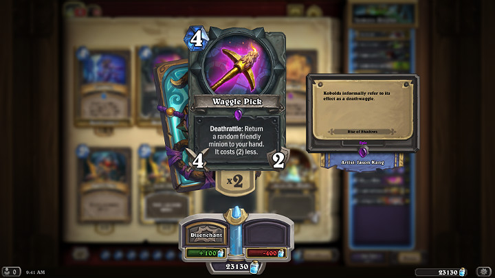 Waggle Pick is Rogues unique weapon with which you can create a huge threat on the board - Rogue | Recommended deck of cards - Saviors of Uldum - Saviors of Uldum - Hearthstone: Heroes of Warcraft Game Guide