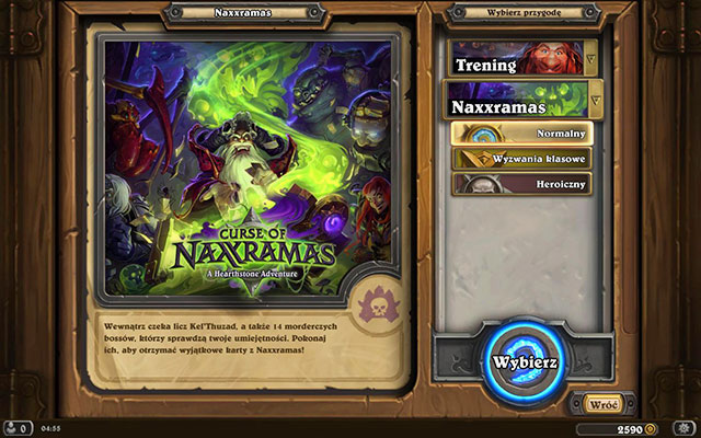 The first adventure - Description of the adventure - Hearthstone: Curse of Naxxramas - Game Guide and Walkthrough