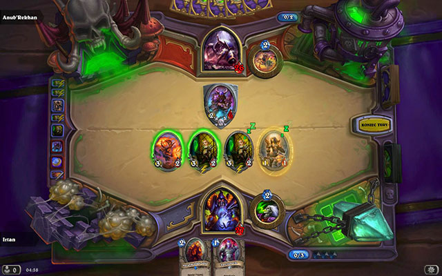 The first boss and a new table - AnubRekhan - Normal - The Arachnid Quarter - Hearthstone: Curse of Naxxramas - Game Guide and Walkthrough