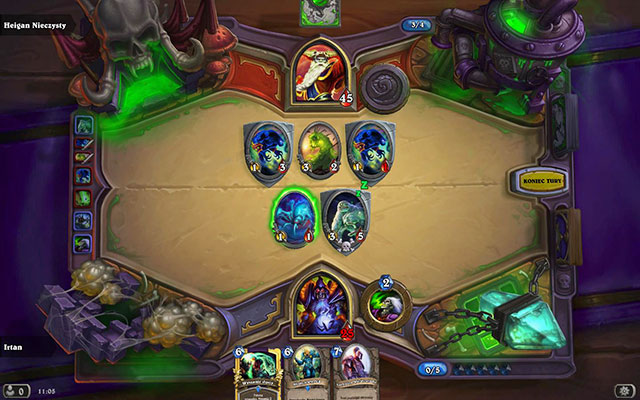 Hidden behind a minion shield - Heigan the Unclean - Heroic - Plaque Quarter - Hearthstone: Curse of Naxxramas - Game Guide and Walkthrough