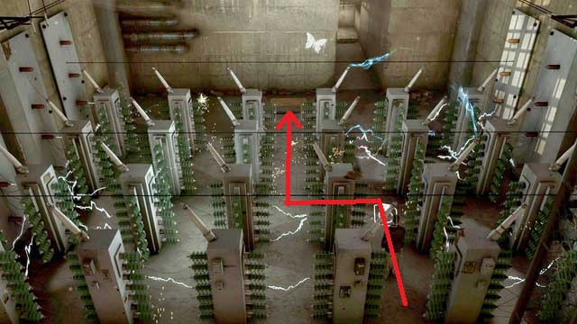 Look closely and you will see that there are huge sparkles on most of them, but few are sparkling much less - you can go between them - The Butterfly | Heavy Rain Walkthrough - Walkthrough - Heavy Rain HD Guide