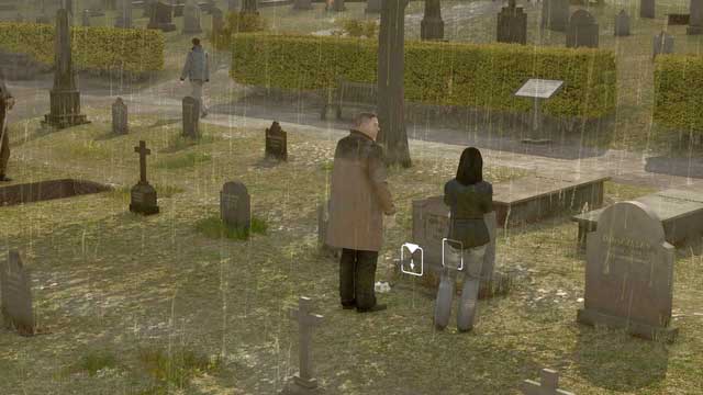 The grave you seek is fourth counting from the newly dug hole - Eureka & Twins | Heavy Rain Walkthrough - Walkthrough - Heavy Rain HD Guide