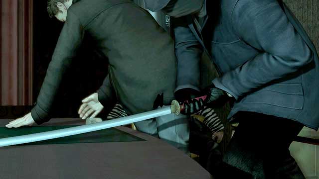 Watch out - the enemy isnt very persistent, but you can die in this scene nevertheless - Sexy Girl & Aquarium | Heavy Rain Walkthrough - Walkthrough - Heavy Rain HD Guide