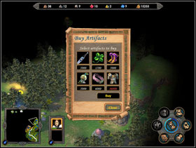 You can afford but some of the artifacts. - Missions 4, 5 | Campaign 1: The Queen - Campaign 1: The Queen - Heroes of Might and Magic V Game Guide & Walkthrough