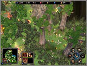 The grove can be reached from the North. - Missions 1, 2, 3 | Campaign 2: The Cultist - Campaign 2: The Cultist - Heroes of Might and Magic V Game Guide & Walkthrough