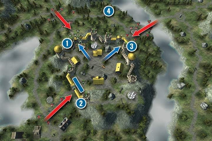 The mages are trying to get Jegers sword back - Mission 19 - Elunore Siege | Elves Campaign - Elves Campaign - Hex Commander Game Guide