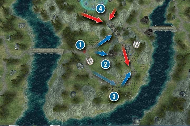 Before you reach the barrier protecting the Elven hero, you have to slay numerous defenders consisting of many different unit types - Mission 14 - Wisted Hills | Greenskins Campaign - Greenskins Campaign - Hex Commander Game Guide