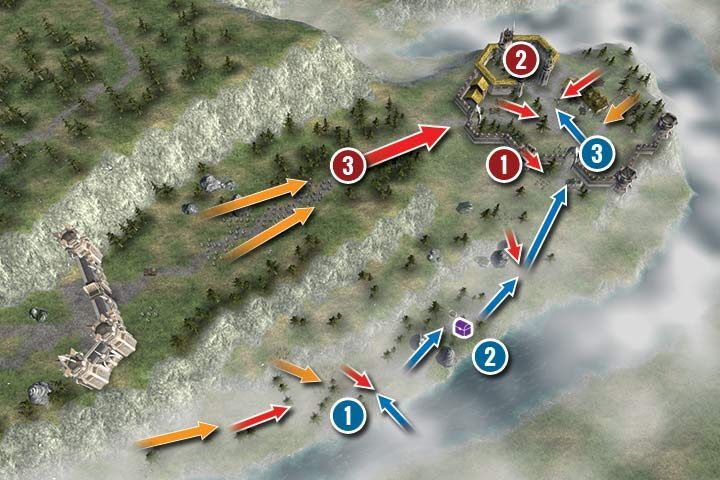 In this mission, Percival is your only unit - Mission 21 - Elvish Outpost | Campaign - Human Campaign - Hex Commander Game Guide