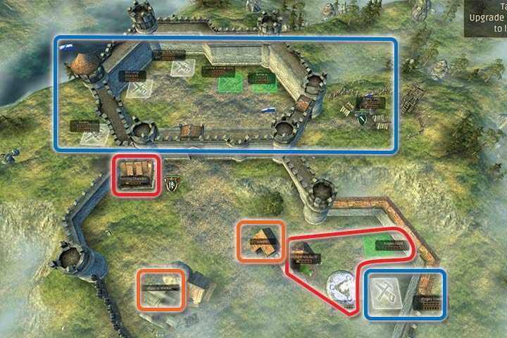 Recruitment buildings - After buying a given building, you will be able to recruit new units - Castle Guide (The Base) | Beginners Guide - Beginners Guide - Hex Commander Game Guide