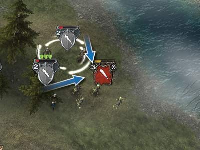 Finish off weaker groups of enemies, especially when your own soldiers are not faring too well. Remember that a unit smaller than 3 soldiers gets damage penalty. - How to Attack and Defend | Beginners Guide - Beginners Guide - Hex Commander Game Guide