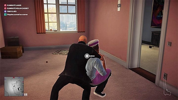 The next step is to dress up as a waiter - Hitman 2: Story Missions - Another Life walkthrough - Another Life (Whittleton Creek) - Hitman 2 Guide