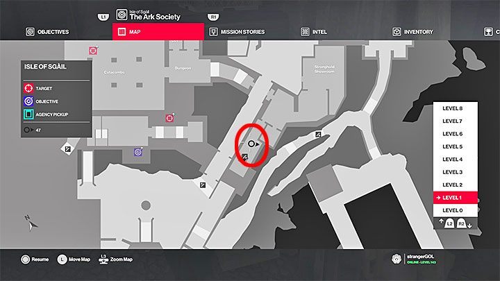 Event Staff outfit does not offer that much freedom as Ark members outfit, but you may use it to bypass the guards guarding the stairs to level 2 that lead towards the kitchen and the stone circle - Hitman 2: Obtaining first disguise - The Ark Society walkthrough - The Ark Society (Isle of Sgail) - Hitman 2 Guide