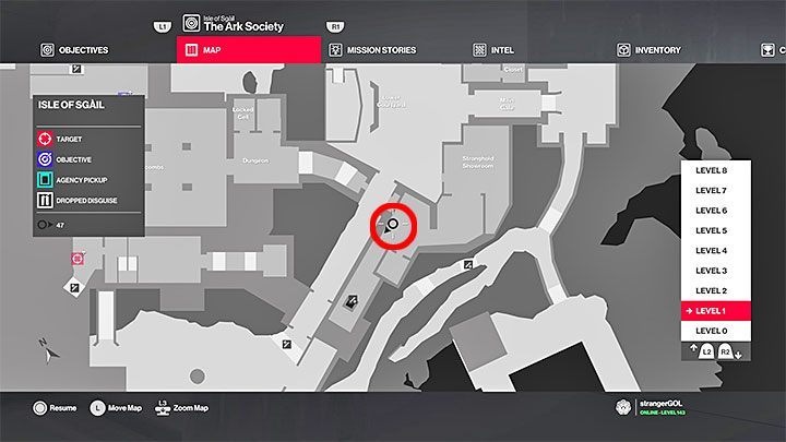 The token can be found on the shelf in the back of the Stronghold Showroom - Hitman 2: 10 unique coins - how to get? The Ark Society walkthrough - The Ark Society (Isle of Sgail) - Hitman 2 Guide