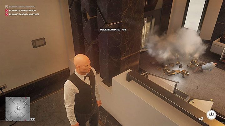 Quickly reach the control panel on the upper floor - Hitman 2: Assassination of Rico Delgado - Three-Headed Serpent walkthrough - Three-Headed Serpent (Santa Fortuna) - Hitman 2 Guide