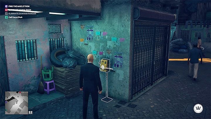 Reach any of the phone booths on the map, i - Hitman 2: Assassinating the Maelstrom - Chasing a Ghost walkthrough - Chasing a Ghost (Mumbai) - Hitman 2 Guide