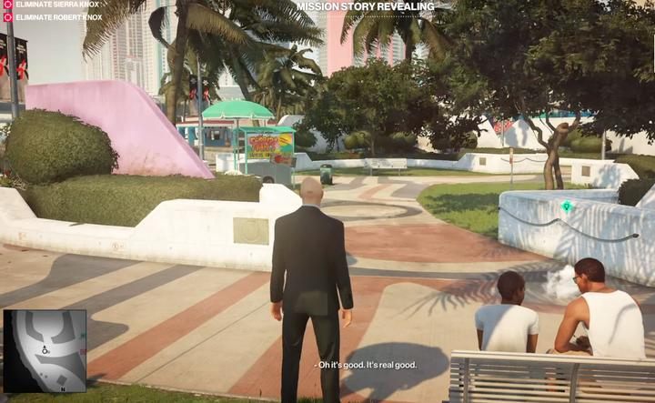 Starting spot. - Hitman 2: Story Missions - The Finish Line walkthrough - The Finish Line (Miami) - Hitman 2 Guide