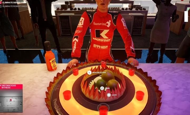 Now, go to the hall above garages, where the party is going on - Hitman 2: Assassination of Sierra Knox - The Finish Line walkthrough - The Finish Line (Miami) - Hitman 2 Guide