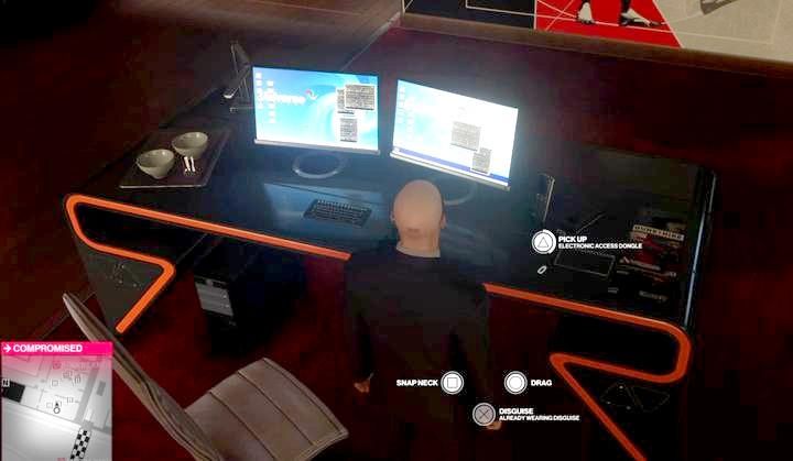 The dongle in Roberts office - Hitman 2: Assasination of Robert Knox - The Finish Line walkthrough - The Finish Line (Miami) - Hitman 2 Guide