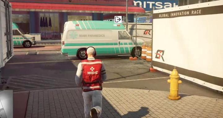 Ambulance - only for paramedics. - Hitman 2: Escape from the location - The Finish Line walkthrough - The Finish Line (Miami) - Hitman 2 Guide