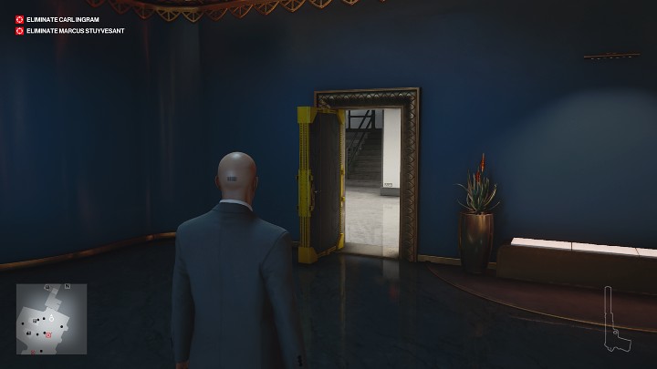 Shortcut 1: Atrium Lobby Door - Hitman 3: On Top of the World, Dubai - map, mission information - On Top of the World - Dubai - Hitman 3 Guide