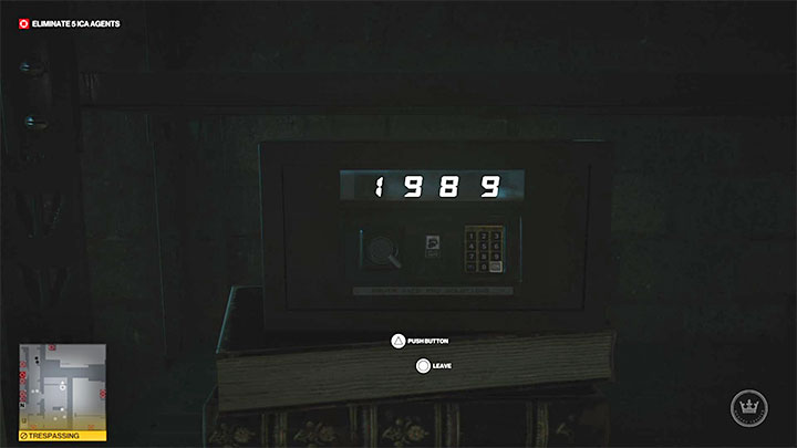 The code to open the safe is 1989 - Hitman 3: The safe box (Hirschmullers office) - how to open it? Berlin - Apex Predator - Berlin - Hitman 3 Guide