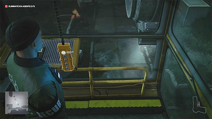 Enter the crane operator's booth - Hitman 3: Assassination of Agent Thames (The Professional) - Berlin, walkthrough - Apex Predator - Berlin - Hitman 3 Guide