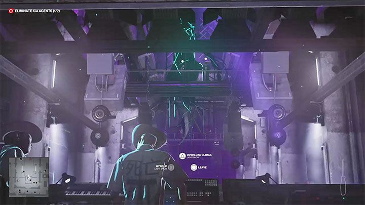 Quickly press the Hype Up Light Show key - Hitman 3: The Assassination of Agent Montgomery (The Leader) - Berlin, walkthrough - Apex Predator - Berlin - Hitman 3 Guide