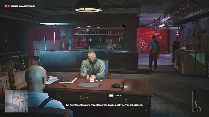 Once the conversation begins, Montgomery immediately reveals that he knows he is talking to Agent 47 - Hitman 3: The Assassination of Agent Montgomery (The Leader) - Berlin, walkthrough - Apex Predator - Berlin - Hitman 3 Guide