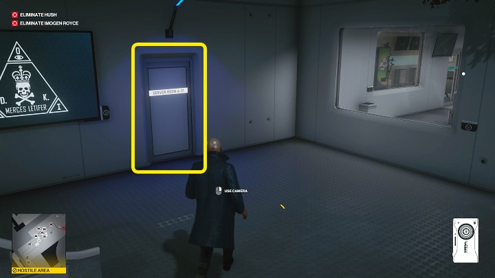Go down the stairs and turn to the room on your left - Hitman 3: CCTV in Chongqing (China) - where it is stored? - End Of An Era - Chongqing - Hitman 3 Guide