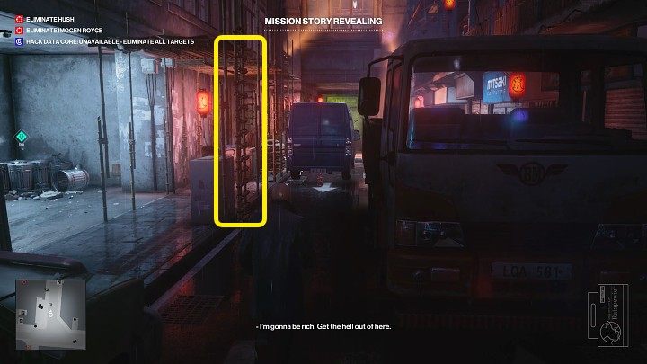 Go to the alley near the homeless shelter (point 32 on the map), then climb the ladder to the scaffolding and go through the open window into the hallway - Hitman 3: Chongqing - Best Disguises - End Of An Era - Chongqing - Hitman 3 Guide