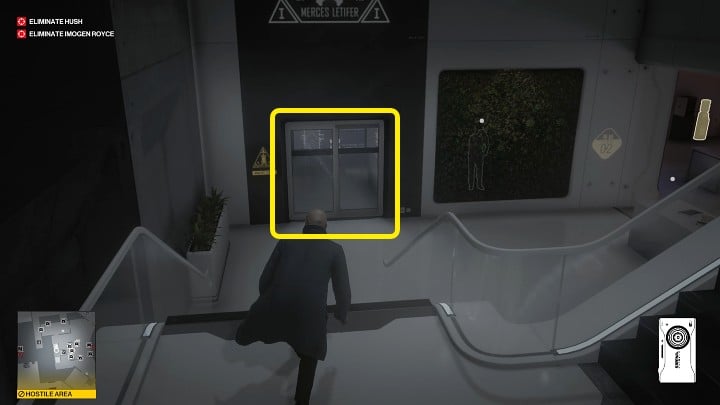 Go downstairs and then through the double doors - Hitman 3: Chongqing - Best Disguises - End Of An Era - Chongqing - Hitman 3 Guide