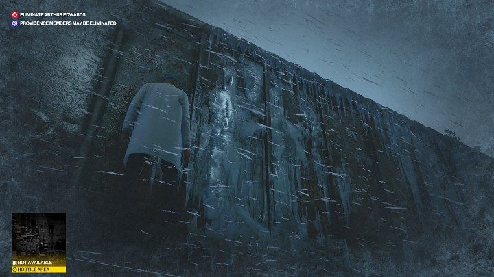 While holding onto the wall of the train car, move toward to the next one - Hitman 3: Eliminating Arthur Edwards Carpathian Mountains, walkthrough - Untouchable - Carpathian Mountains - Hitman 3 Guide