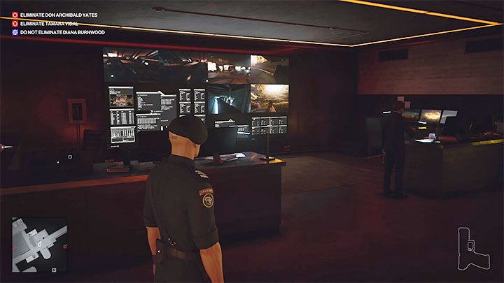 The monitoring room is on level 2 of the map - this is the northern part of the winery and the area adjacent to the caves under Don Yates' villa (point 38 on the map) - Hitman 3: Surveillance cameras - where to sabotage it? - The Farewell - Mendoza - Hitman 3 Guide