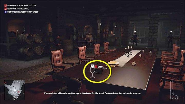 You have to sneak to the villa basement with the poison (point 43 on the map) - Hitman 3: How to unlock the Ripe for the Picking trophy/achievement? - Trophy Guide - Hitman 3 Guide