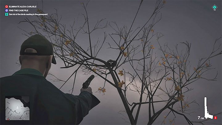 You will learn about the need to get rid of birds that nest in the cemetery - Hitman 3: Her Final Resting Place - Dartmoor, Mission Stories, walkthrough - Death in the Family - Dartmoor - Hitman 3 Guide