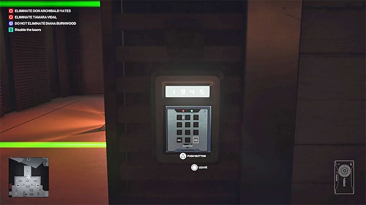 The Grand Paladin wine is in a sort of vault with lasers blocing access to - Hitman 3: Closing Statement, Mendoza - walkthrough, how to unlock? - The Farewell - Mendoza - Hitman 3 Guide